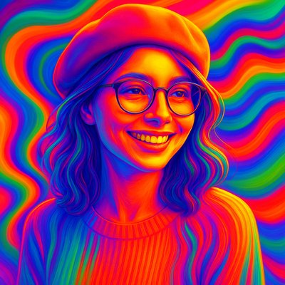 Gradient Wave Style Transfer Example