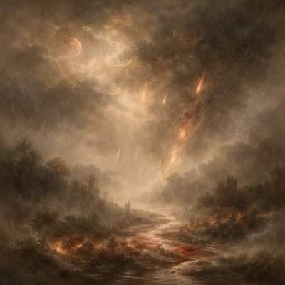 “And I will shew wonders in heaven above, and signs in the earth beneath; blood, and fire, and vapour of smoke:” (Acts 2:19, KJV)
