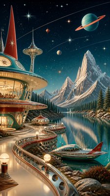 a tranquil mountain lake beneath a starry night sky, no people, no text