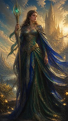 full-length portrait of an elegant figure
