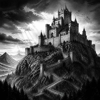 majestic castle on a hilltop