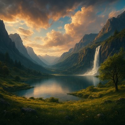 wide landscape with natural scenery