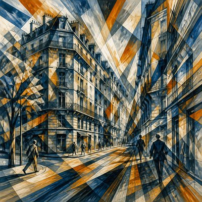 Cubo-Futurism Art Style Style Transfer Example