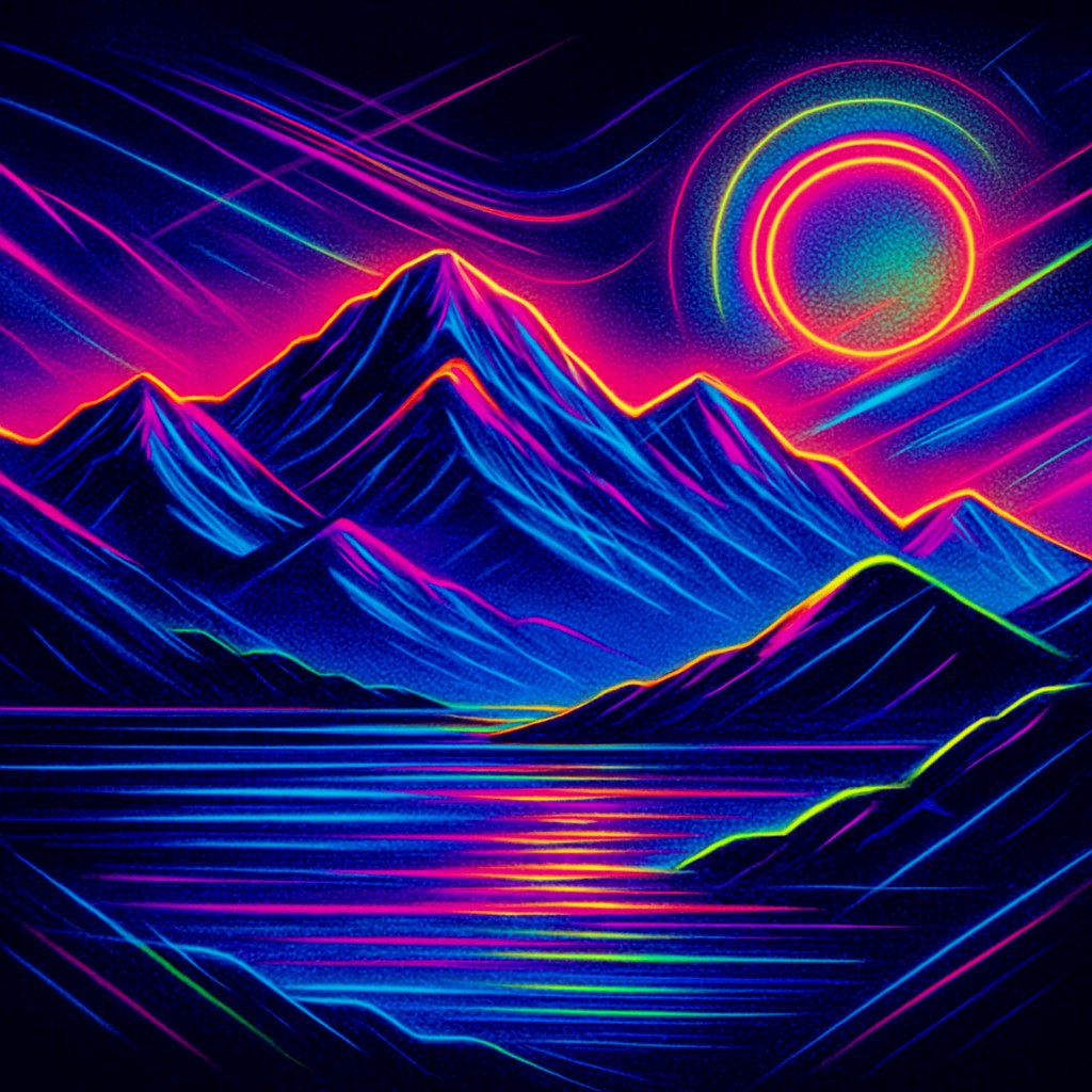 serene landscape with mountains and water