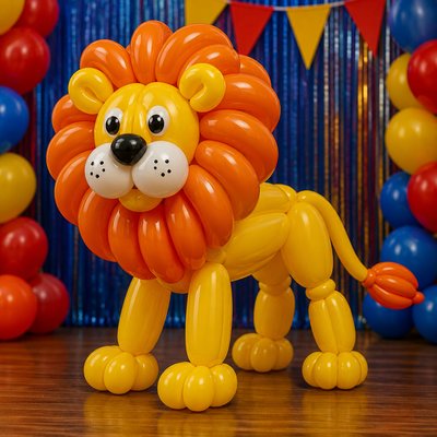 animal standing in natural pose — Balloon Art Style