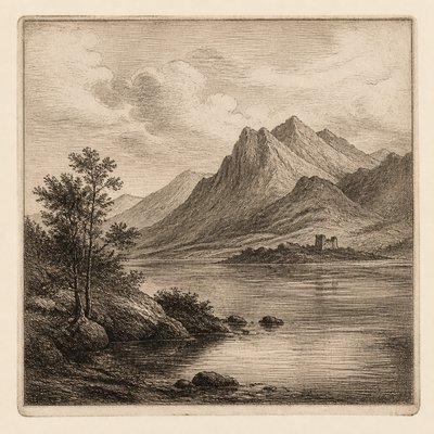 Etching Print Style 2