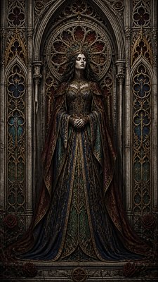 full-length portrait of an elegant figure