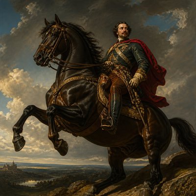 bicyle resting against a wall — Equestrian Portrait Art Style