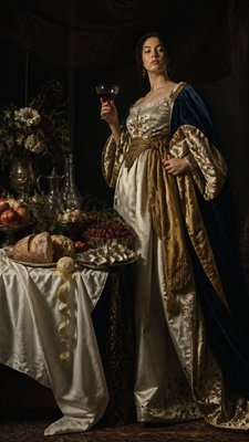 full-length portrait of an elegant figure