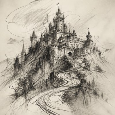 majestic castle on a hilltop