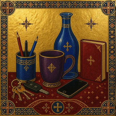 still life with everyday objects