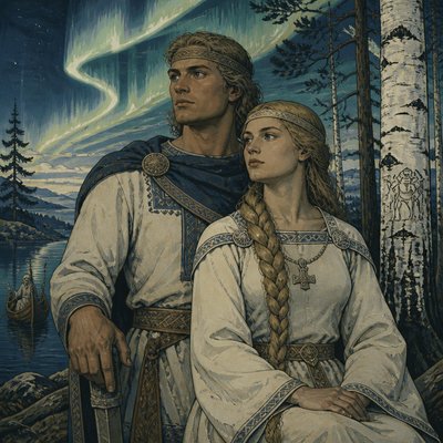 portrait of two people together