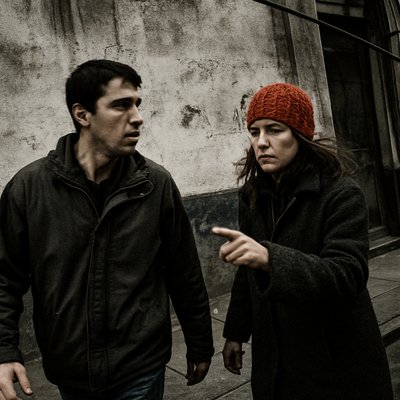 portrait of two people together