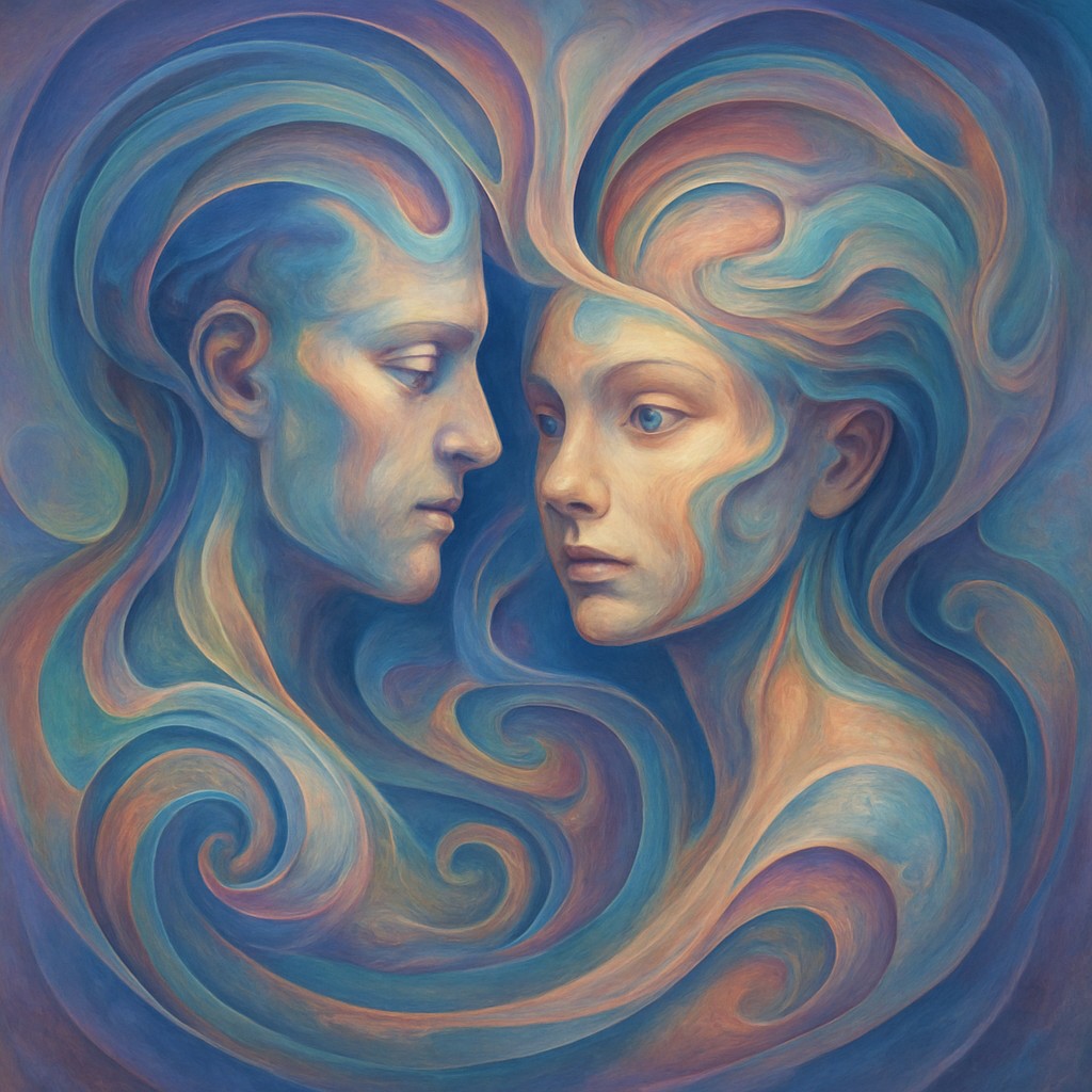portrait of two people together