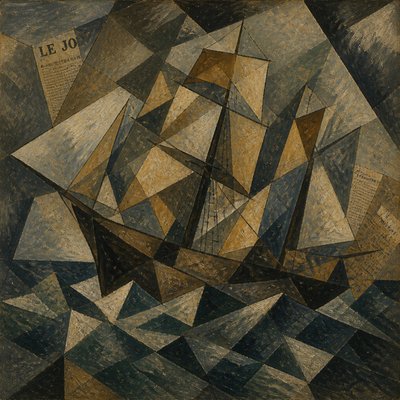 sailing ship on a stormy sea