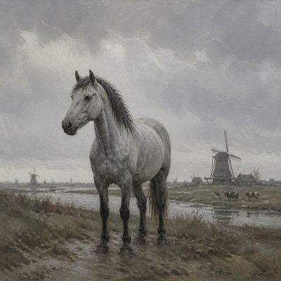 animal standing in natural pose — The Hague Art Style