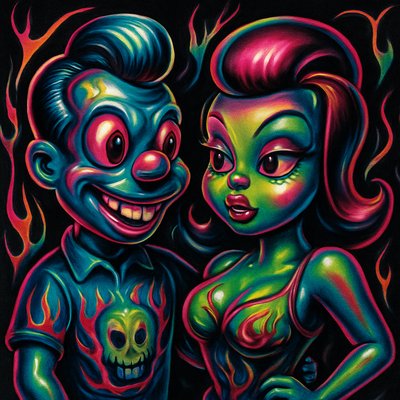portrait of two people together