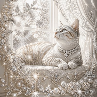 a cat lounging in a sunlit window