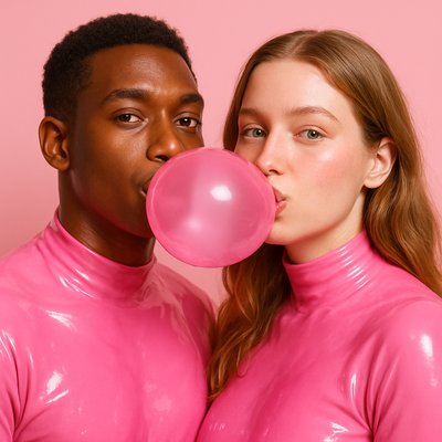 portrait of two people together