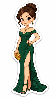 full-length portrait of an elegant figure