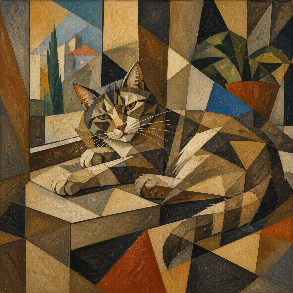 a cat lounging in a sunlit window