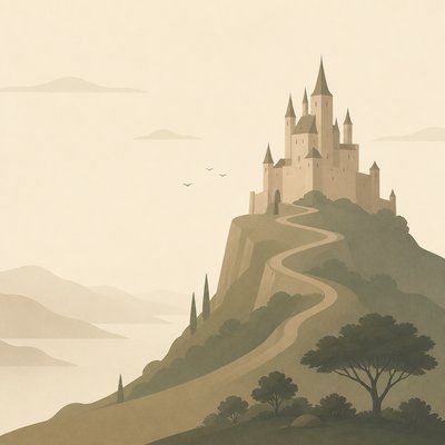 majestic castle on a hilltop