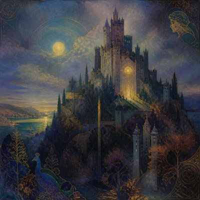 majestic castle on a hilltop