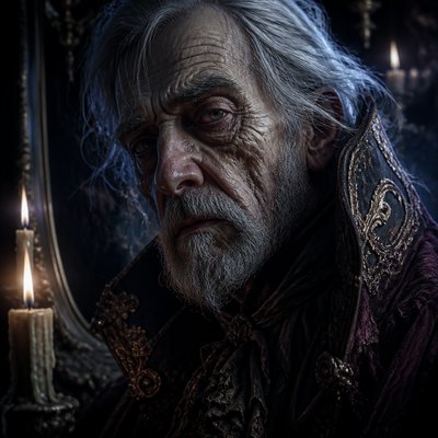 close-up portrait of an elderly person with expressive weathered features