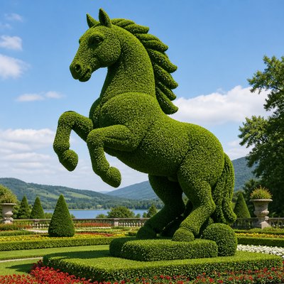 wide landscape with natural scenery — Topiary Art Style