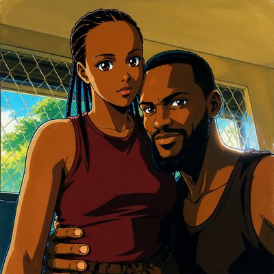 a man and a woman standing next to each other