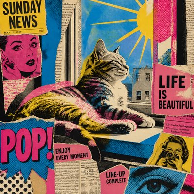 a cat lounging in a sunlit window