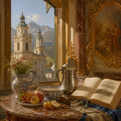 still life with everyday objects — Salzburg Art Style
