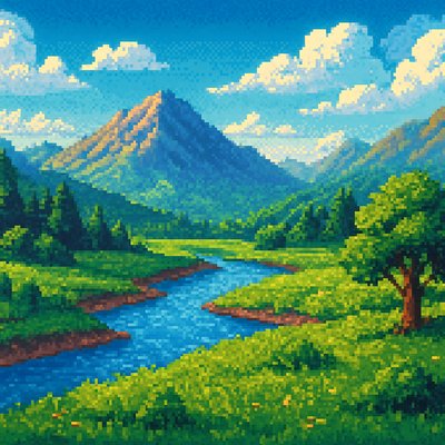 wide landscape with natural scenery