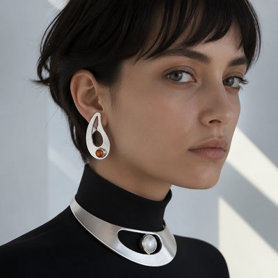 Modernist Silver Jewelry Design 1