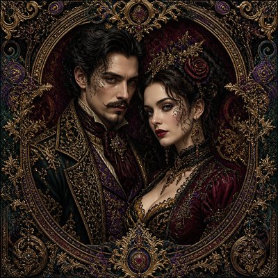 portrait of two people together