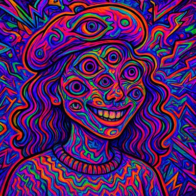 Psychedelic Surreal Cartoon Style Style Transfer Example