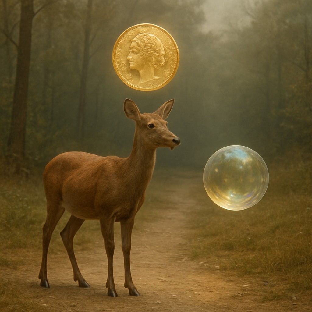 animal standing in natural pose