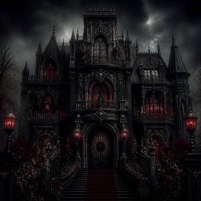 house with front view — Gothic Fashion Design