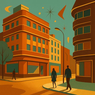 Mid-Century Modern Interior Design Style Transfer Example