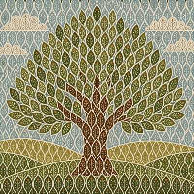 a tree in nature — Motif Art Style