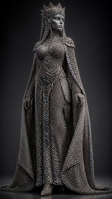 full-length portrait of an elegant figure