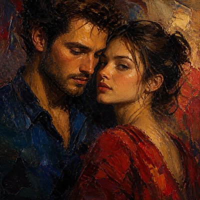 portrait of two people together