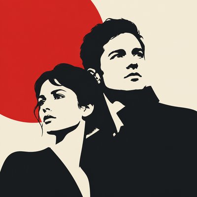 portrait of two people together