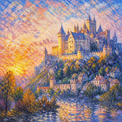 majestic castle on a hilltop