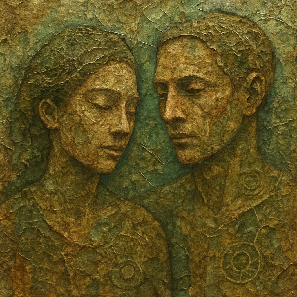 portrait of two people together