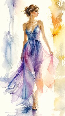 full-length portrait of an elegant figure