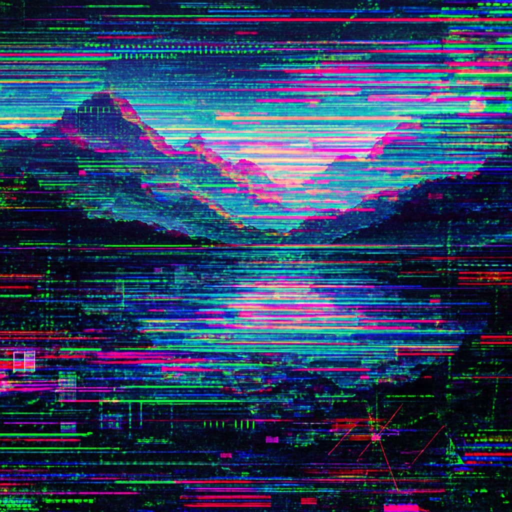 Glitch Digital Art Style preview 2
