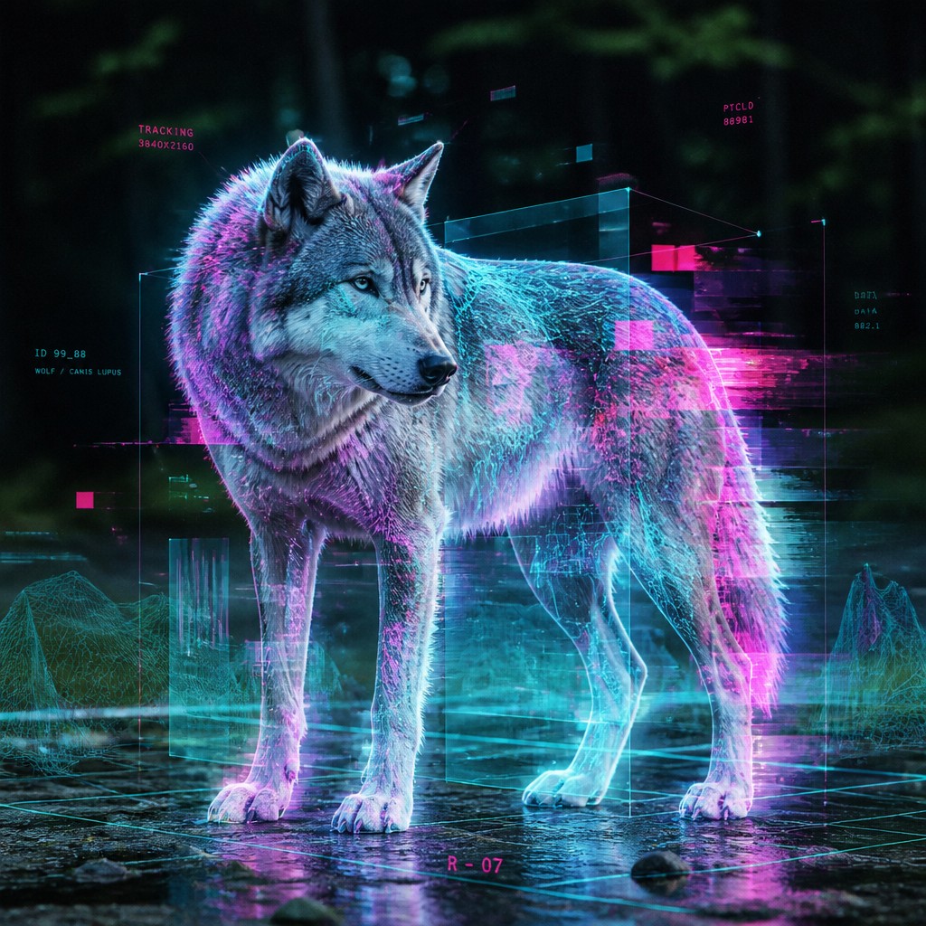 animal standing in natural pose
