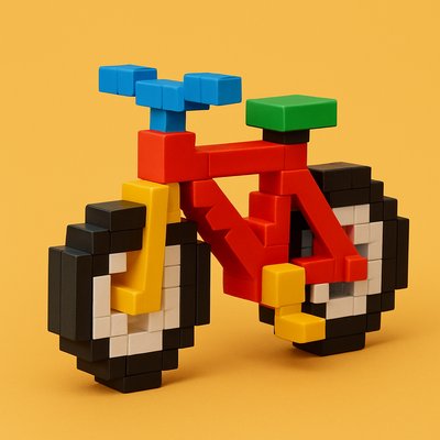 bicyle resting against a wall