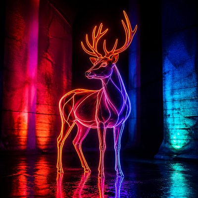 animal standing in natural pose — Light Art Style